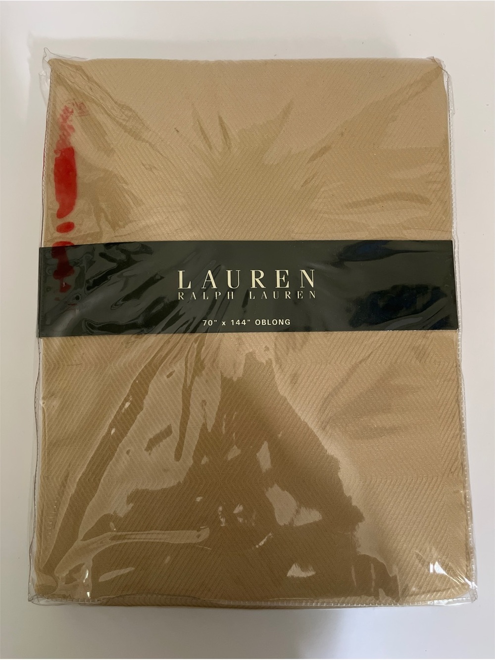 New Ralph Lauren Oblong Tablecloth In Butter